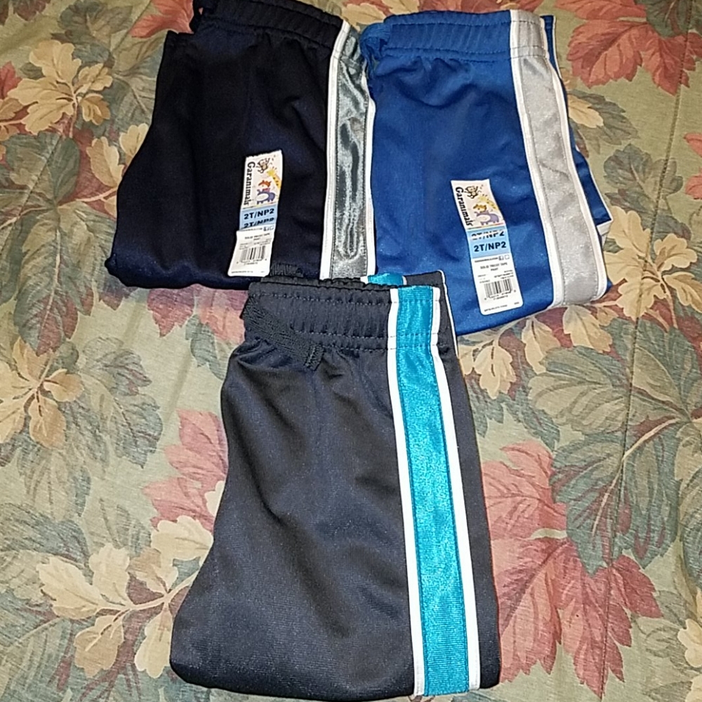 Boy's 2t solid tricot tape pants